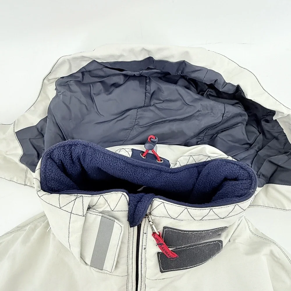 Crew Clothing Co GBR07 Jacket Mens Size M‎ White Full Zip Outerwear
